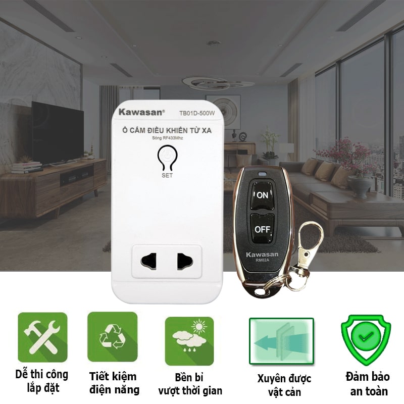 ổ cắm điều khiển từ xa TB01D RM2A