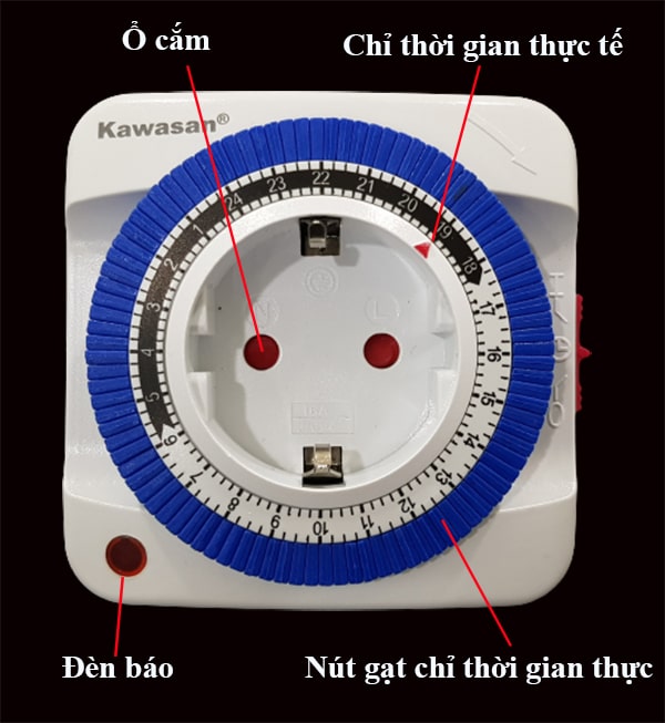 Ổ cắm hẹn giờ dạng cơ TG16A