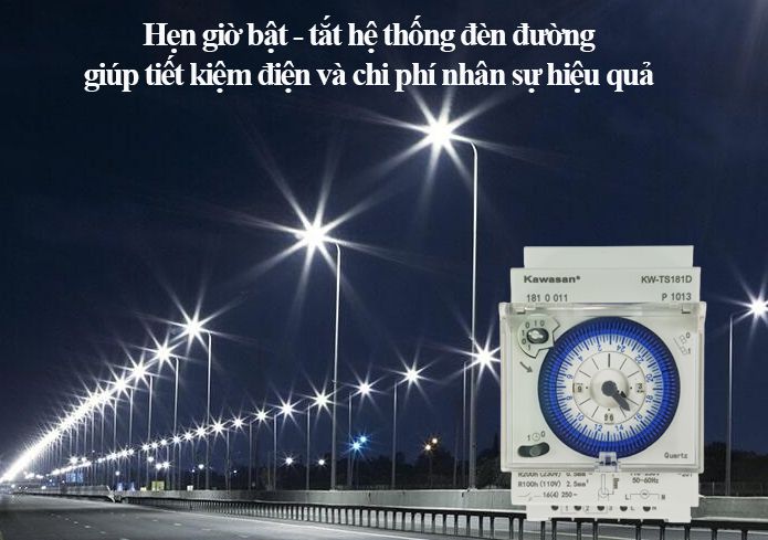 Ứng dụng công tắc hẹn giờ dạng cơ TS181D