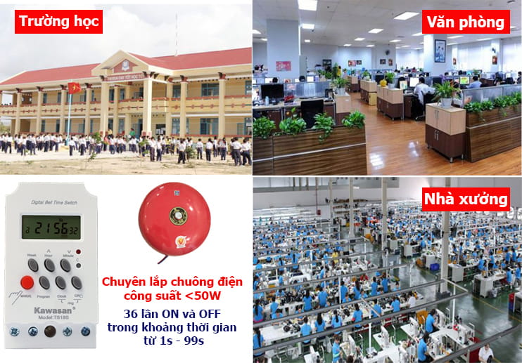 Ứng dụng công tắc hẹn giờ điện tử T181S