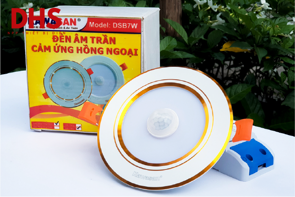 Đèn cảm biến âm trân hồng ngoại DSB7W