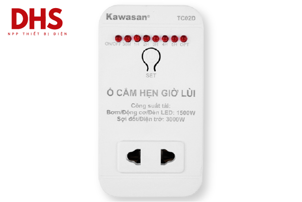 Ổ cắm hẹn giờ lùi TC02D kawasan