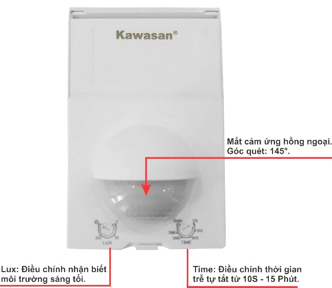 Công tắc cảm ứng hồng ngoại Kawasan SS202