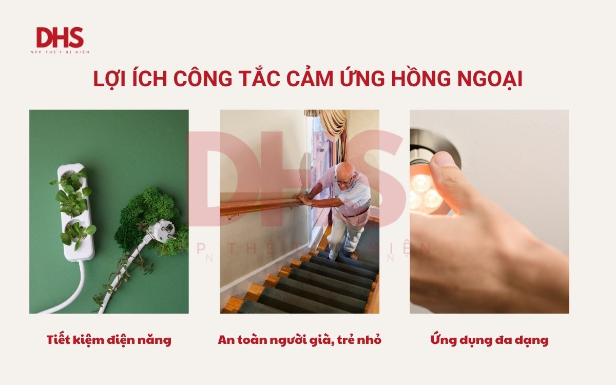 Lợi ích công tắc cảm ứng hồng ngoại