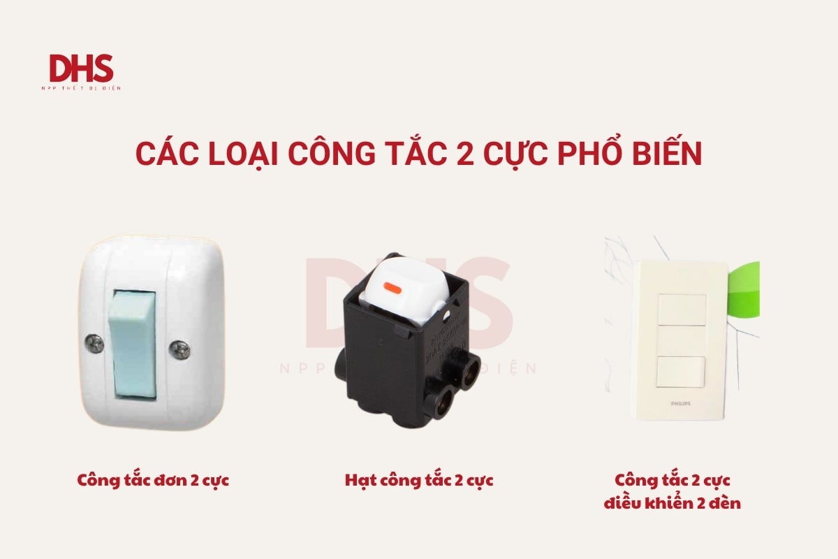 Các loại công tắc 2 cực