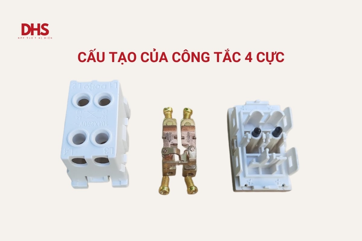 Cấu tạo công tắc 4 cực